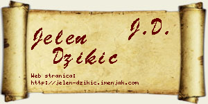 Jelen Džikić vizit kartica